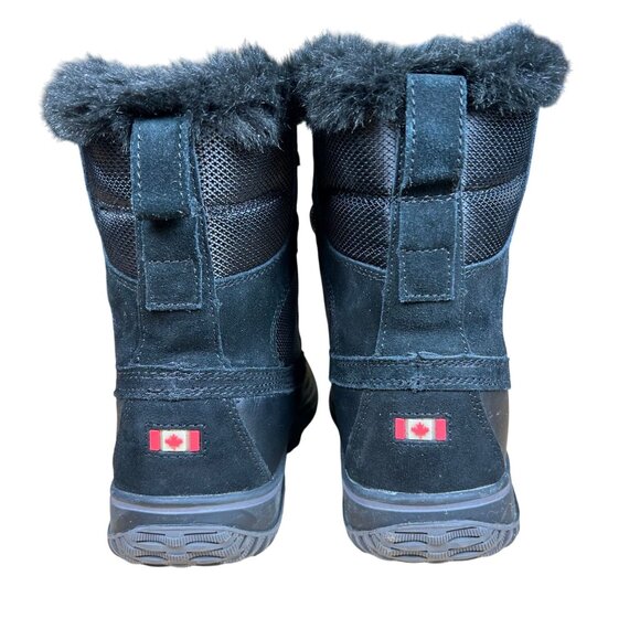 Pajar Gayanna Black Faux Fur Lined Winter Snow Boots Black Size EU 39 US 8.5 - Picture 4 of 8